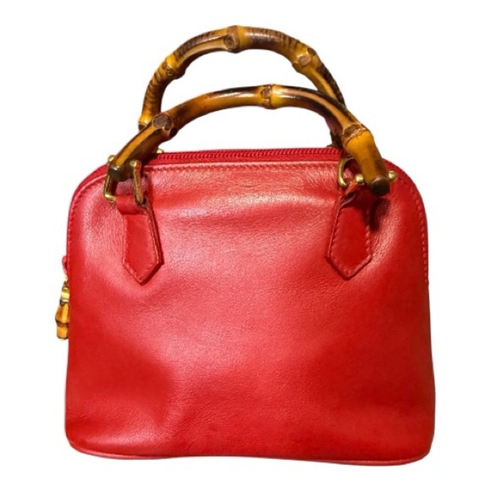 Gucci Red Mini Bag with Bamboo Handles